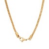 Steeltime Men's stainless steel franco box chain necklace. Color Options: Silver, Gold - 2 of 4