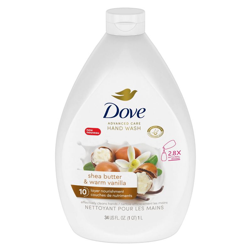 Dove Beauty Hand Wash Refill - Shea Butter - Shea &#38; Vanilla Scent - 34 fl oz, 3 of 7