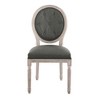 Modway Arise French Vintage Upholstered Fabric Dining Chair in Natural Gray - 4 of 4