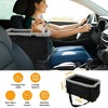 iMountek"Small Dog Car Seat with Harness & Velvet Cushion for Pets Up to 9lbs, Center Console Booster"Black - 2 of 4