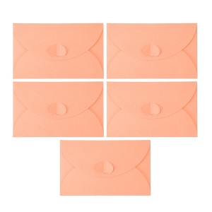 Unique Bargains Heart-shaped Invitation Envelopes for Greeting Cards Wedding Birthday Christmas 5 Pcs - 1 of 4