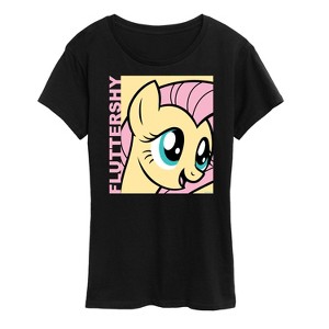 Women's - My Little Pony - Character Block Fluttershy Short Sleeve Graphic T-Shirt - 1 of 4