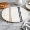 Lexi Home 12 in. Single Tier Marble Lazy Susan - White - 4 of 4