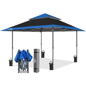 EAGLE PEAK 13x13ft Pop Up Canopy Tent Instant Outdoor Canopy Easy Setup w/Auto Extending Eaves - 1 of 4