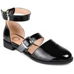 Journee Collection Womens Constance Buckle Round Toe Mary Jane Flats
