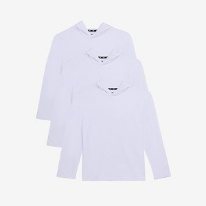 X RAY 3 Pack Kids And Boys 100% Cotton Long Sleeve Hoodie T-Shirts - 1 of 4