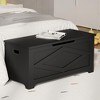 homfan Storage Chest, Wooden Storage Bench with Safety Hinges, Easy Assembly, Large Toy Chest for Entryway, Living Room, Bedroom - 4 of 4