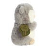 ebba Small Owlet Rattle Eco ebba Eco-Friendly Baby Stuffed Animal Gray 6" - image 3 of 4