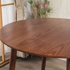 Nordlys 4-Person Black Solid Wood Dining Table Classic Style Dining Room - 2 of 4