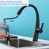 Yukimo Single Handle Stainless Steel Pull Out Kitchen Faucet, Brushed Gold High-Arc Faucet with Dual Spray Modes - 3 of 4