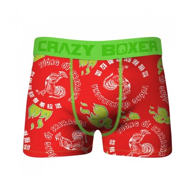 Mens Crazy Boxers Sriracha Rooster All Over Boxer Briefs