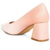 Harlow Metallic Accent Block Heel Women Pumps - 3 of 4