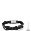 Steeltime Men's leather bracelet. Color Options: Brown, Black - 3 of 4