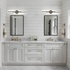 LLHZSY Minimalist Linear LED Vanity Light Dimmable Metal Wall Sconce - 23 1/2 inches - Black/3000K Warm White Light - 2 of 4