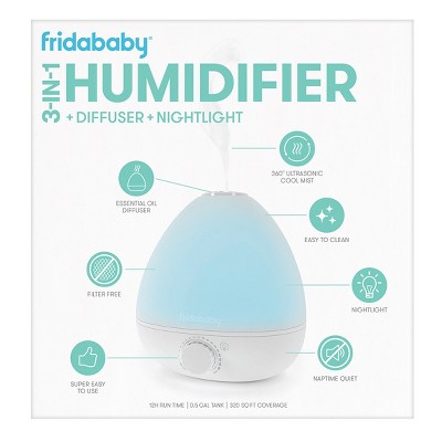 Frida Baby 3-in-1 Cool Mist Humidifier with Diffuser and Nightlight
