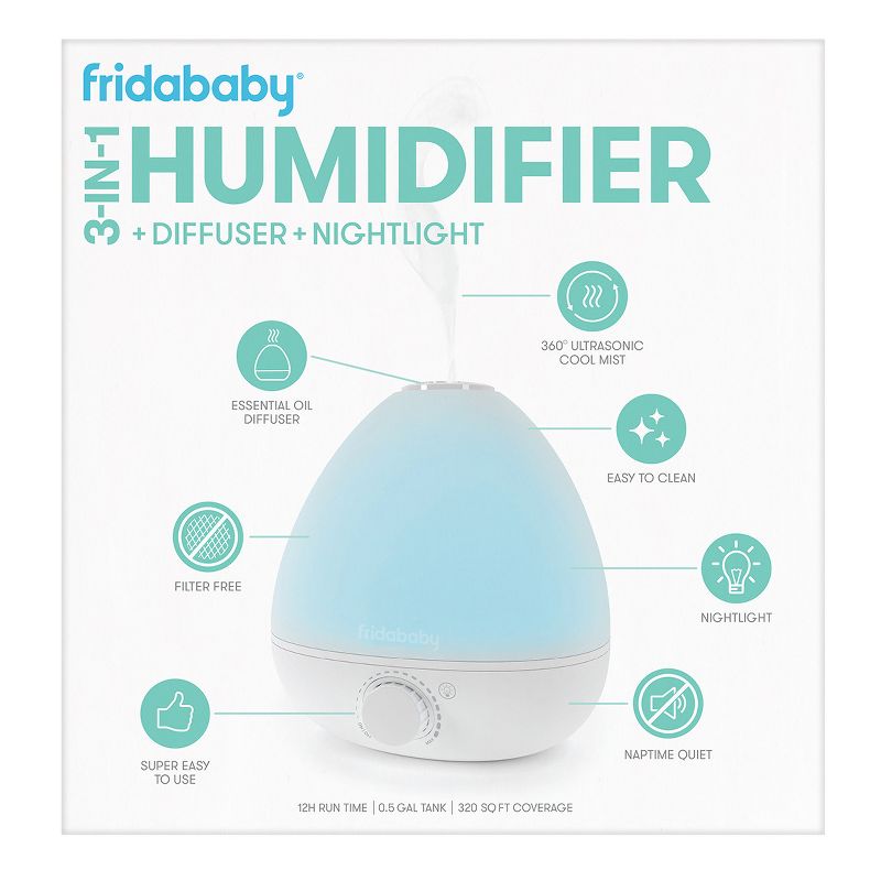 Frida Baby 3-in-1 Humidifier with Diffuser and Nightlight, 6 of 20