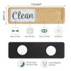 Unique Bargains Kitchen Hotel Indicator Wood Grain Clean Dirty Sign Dishwasher Magnet - 2 of 4