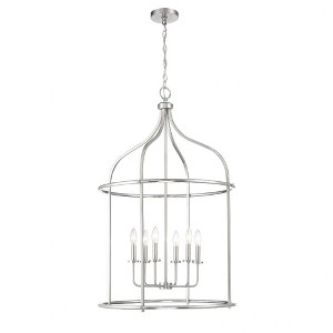 Savoy House Brookstone 6 - Light Pendant in  Satin Nickel - 1 of 3
