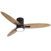 Large 56 inch Ceiling Fans with Lights Ultra Quite Low Profile Ceiling Fan with Light and Remote Flush Mount Ceiling Fan for Bedroom Indoor Outdoor - 2 of 4