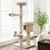 Tangkula 68.5" Cat Tree Condo 4-Layer Wooden Kitten Activity Tower w/ Sisal Posts - 2 of 4