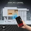 Garvee 80" Electric Fireplace, Slim Linear Wall Mount & Recessed Heater, WiFi & Remote, Multicolor Flame, 750W/1500W, Log & Crystal, Black - 3 of 4