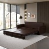 KWPZQEB 93.7" Convertible Sleeper Sofa Bed, 3-in-1 Pull Out Couch Bed with Nailhead Trim & Rolled Arm, Faux Leather Pull Out Sofa Bed for Living Room - 4 of 4