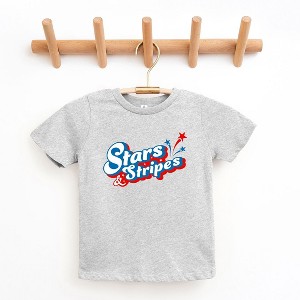 The Juniper Shop Stars And Stripes Firework Toddler Short Sleeve Tee - 1 of 2