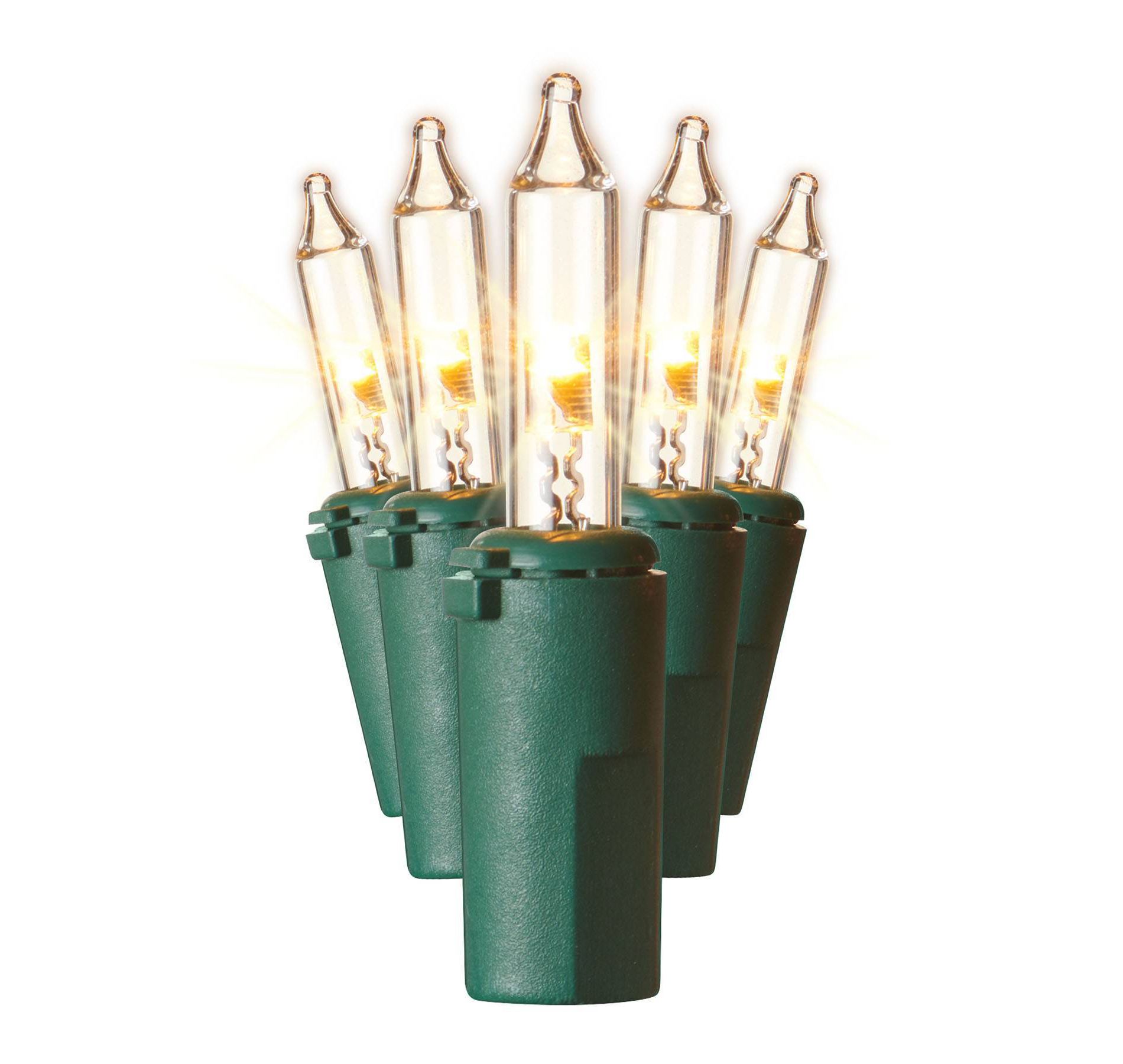 100ct LED Sylvania Stay-Lit Incandescent Look Indoor/Outdoor Miniature String Light Clear with Green Wire
