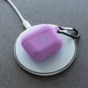Insten Silicone Case Compatible with Airpods 3 3rd Gen 2021 Earbuds Protective Cover with Carrying Keychain for Girls Women Boys Men, Purple - 4 of 4