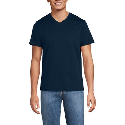 Lands' End Men's Short Sleeve Supima V-Neck Tee