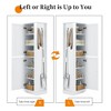 Tall Bathroom Storage Cabinet with Adjustable Shelves, Side Hooks, Freestanding Organizer with Anti-Tip Design, Black/White - ModernLuxe - 4 of 4