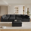 WJShome Cloud Couch Modular Sectional Sofa,196" U-Shaped Sectional Sofa with Storage Ottomans,Convertible 9 Seater Linen Living Room Sets - 2 of 4
