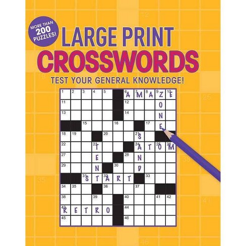 large print crosswords large print puzzle books by editors of thunder bay press paperback target