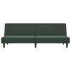 vidaXL 2-Seater Velvet Sofa Bed Convertible Loveseat Sleeper - Dark Green, Soft Upholstery, Sturdy Wood Frame, for Living Room, Small Spaces - 4 of 4