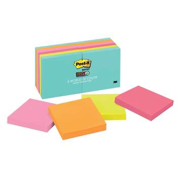 Post-it® Super Sticky Notes, 3x3 in, Summer Joy Collection