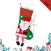3 Pcs Knitted Trim Christmas Stocking Set, 3D Festive Christmas Characters boots decoration - 4 of 4