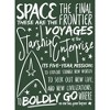 Juniors Womens Star Trek 5-Year Mission Text Festival Muscle Tee - 2 of 4