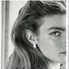 6 Pairs Hoop Earrings for Women, Lightweight Chunky Hypoallergenic Earring Set. - 3 of 4