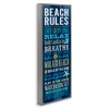 Stupell Industries Blue Planked Beach Rules Sign, 10" x 24" - 3 of 4