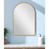HomeRoots 39" Gold Arch Metal Framed Bathroom Vanity Mirror - 2 of 4
