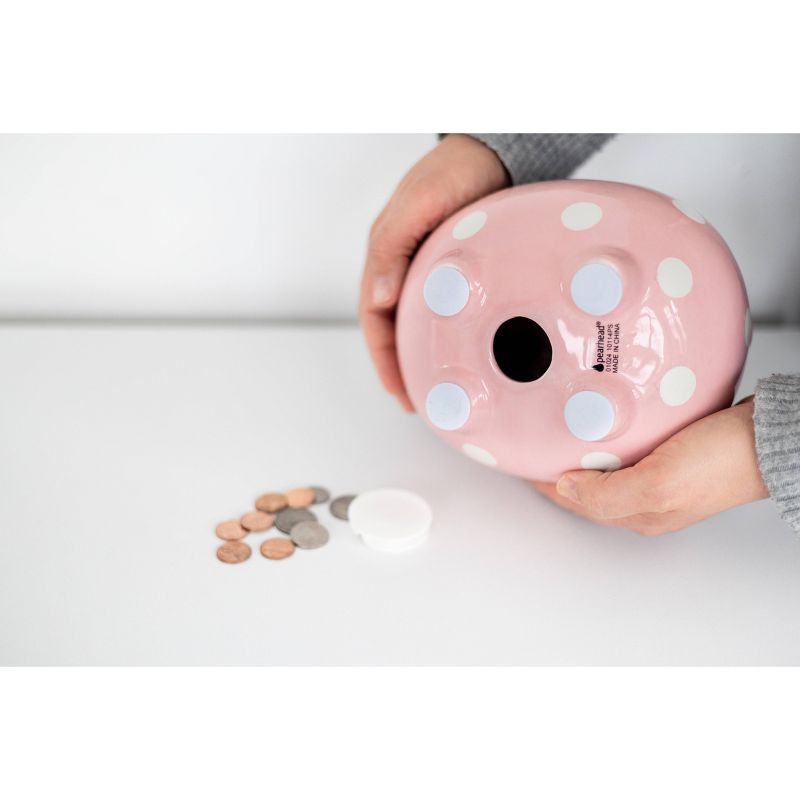 Pearhead Piggy Bank - Pink Polka, 5 of 10