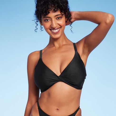 Women's Strappy Tie-front Bralette Bikini Top - Wild Fable™ : Target