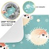 LunaLulinlk Fishes Dish Drying Mat Microfiber Kitchen Pad Large Counter Absorbent Dish Mats Drainer Rack 18"x24" - 4 of 4