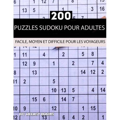 Puzzles sudoku pour adultes - by  Deeasy Books (Paperback)