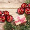 Northlight Glittered Snowflakes Christmas Glass Ball Ornaments - 2.5" (67mm) - Red - 4ct - 2 of 4