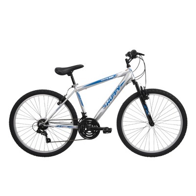 blue huffy mountain bike