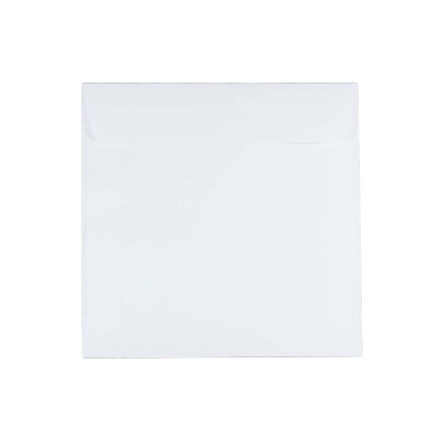 JAM Paper 6.5 x 6.5 Square Invitation Envelopes White 25/Pack (28417)