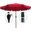 TiramisuBest 10 x 6.5ft Chocolate Rectangular Patio Umbrella: Crank & Push - Button Tilt for Garden, Pool, Market - 4 of 4