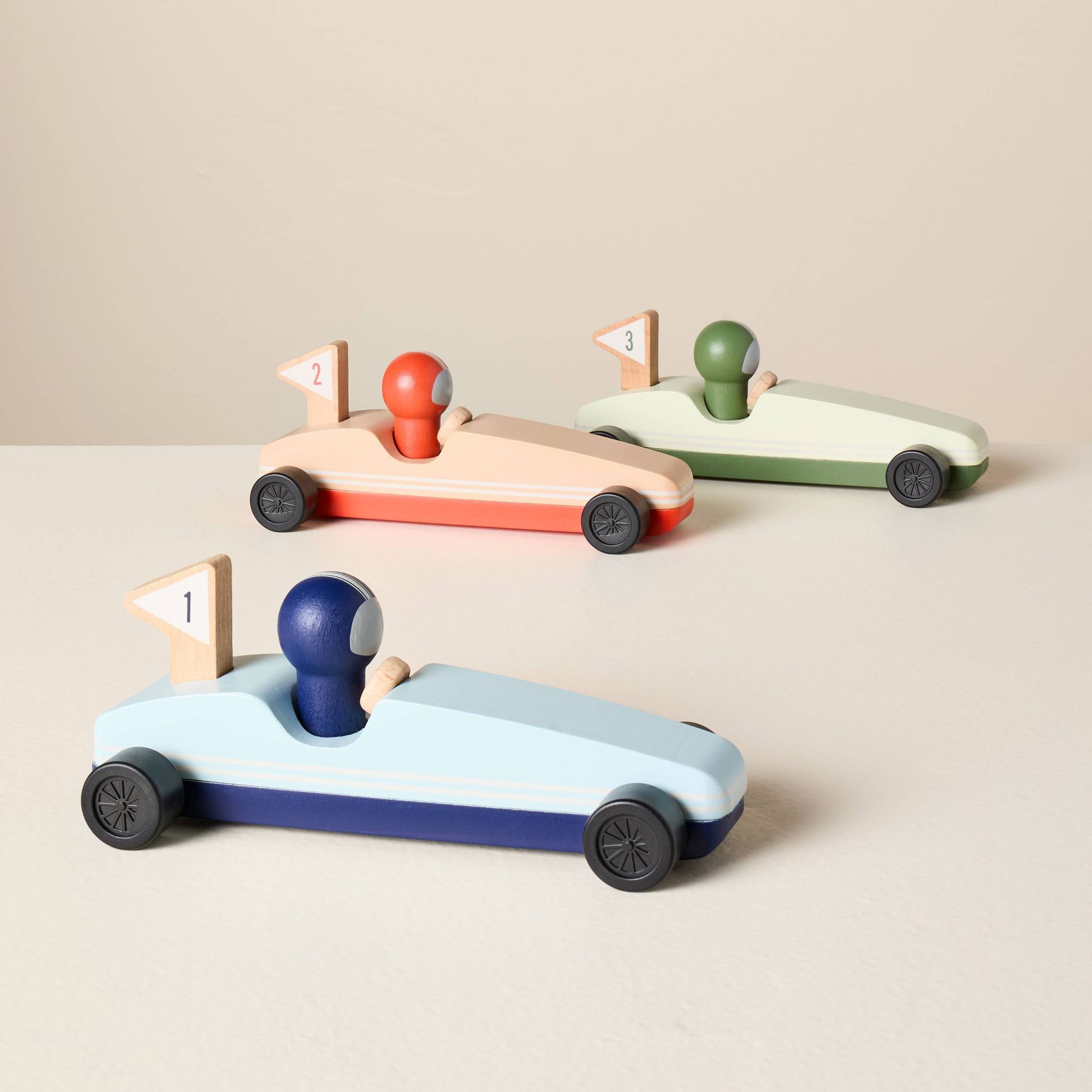 Toy Wooden Pull-Back Race Car Set 3pc - Hearth & Hand™ with Magnolia