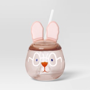 21oz Figural Bunny with Glass Tumbler - Room Essentials™ - 1 of 3
